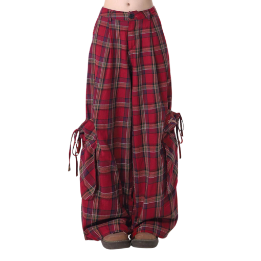 90’s Grunge Plaid Cargo Pants Pants & Jeans