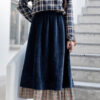 Fashionable Retro Corduroy Skirt Cherryourshop