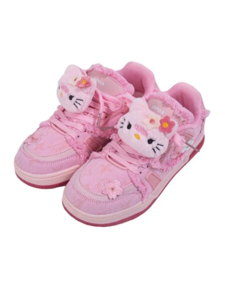 Kitten Denim Punk Sneakers Shoes 