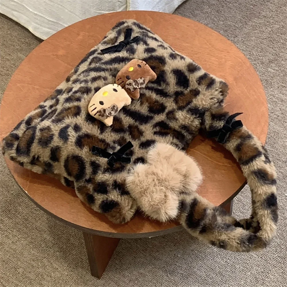 HelloKitty Leopard Plush Bags