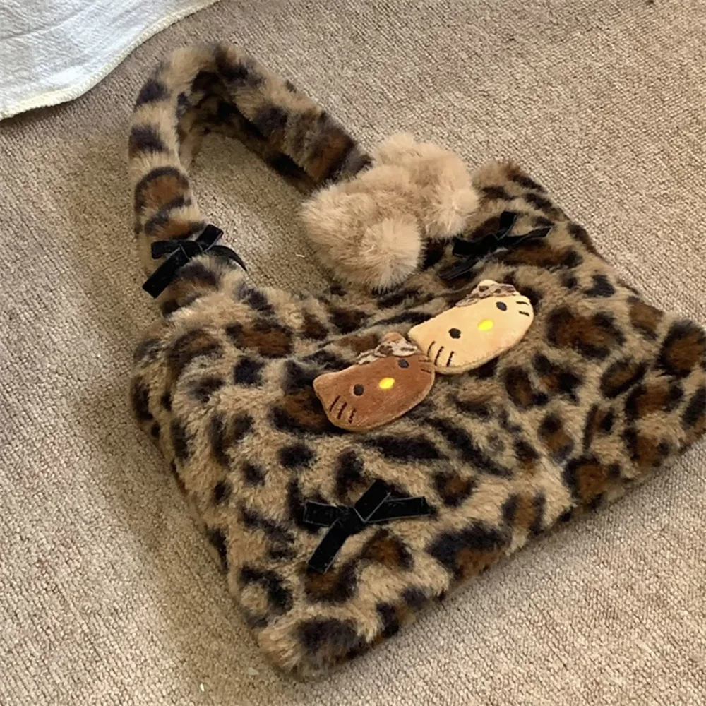 HelloKitty Leopard Plush Bags