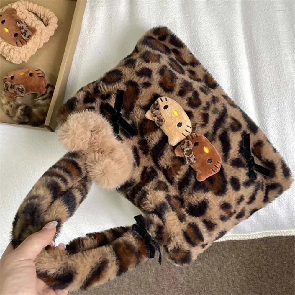 HelloKitty Leopard Plush Bags