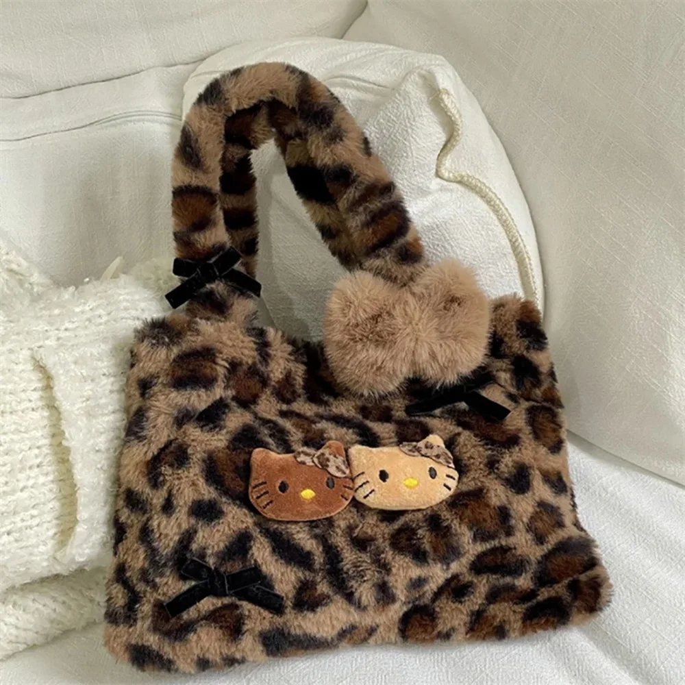 HelloKitty Leopard Plush Bags