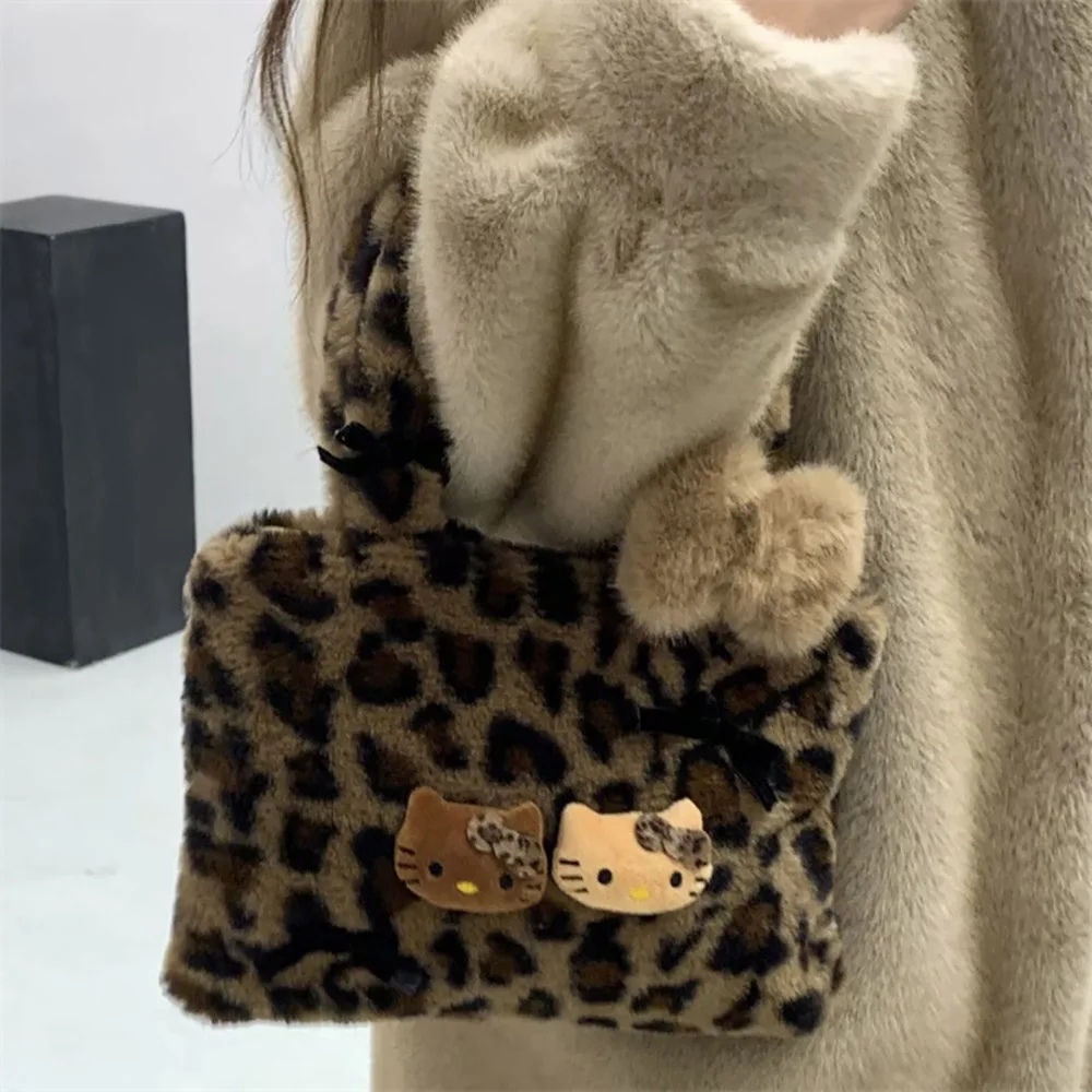 HelloKitty Leopard Plush Bags
