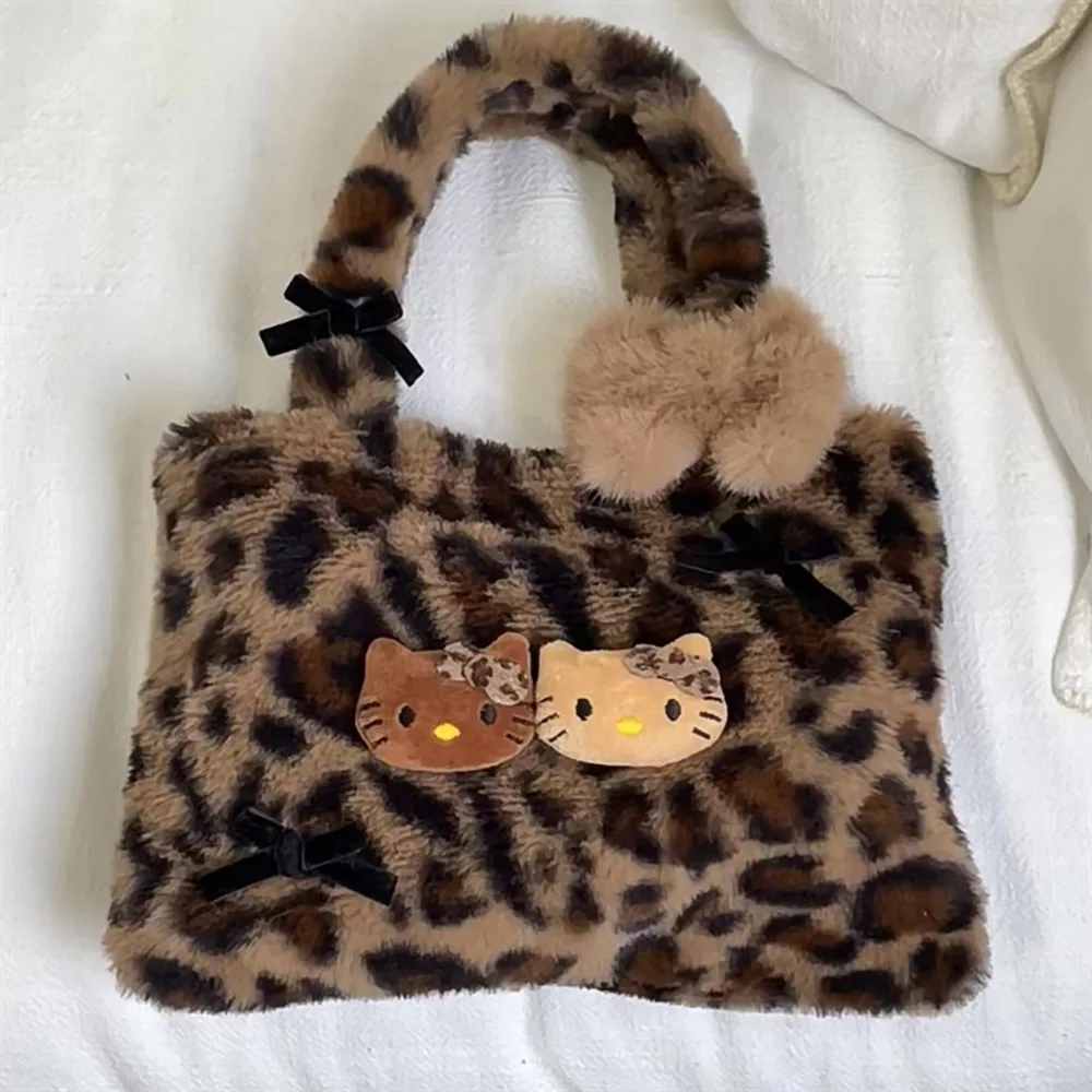 HelloKitty Leopard Plush Bags