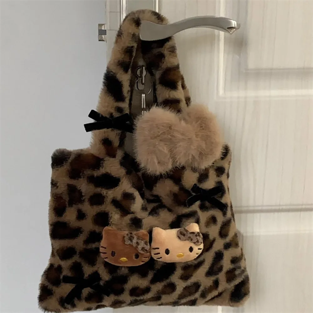 HelloKitty Leopard Plush Bags