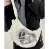Pleated Love Heart Lolita Jk Ita Bag