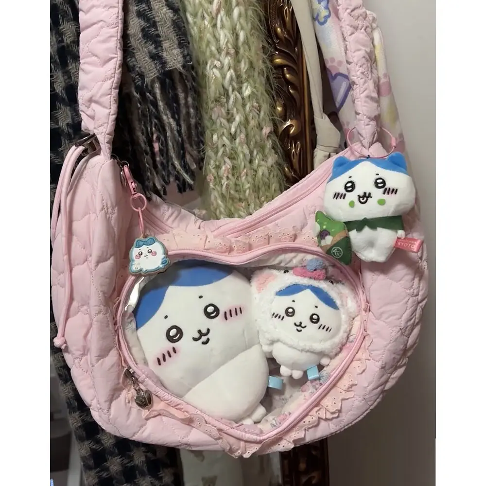Pleated Love Heart Lolita Jk Ita Bag