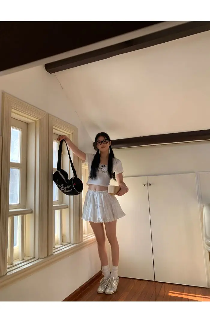 Coquette White Ruffle Mini Skirt