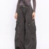 Brown Y2k Cargo Baggy Jeans