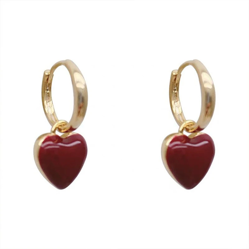 Red Heart Earrings