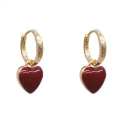Red Heart Earrings