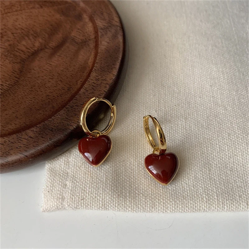 Red Heart Earrings