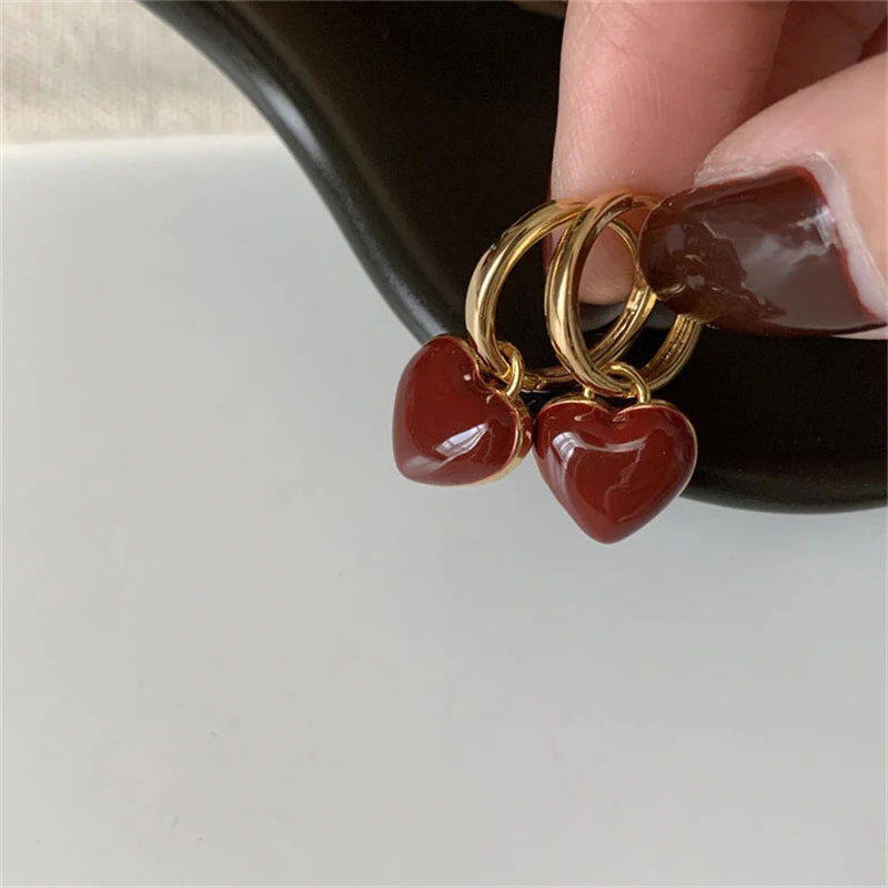 Red Heart Earrings