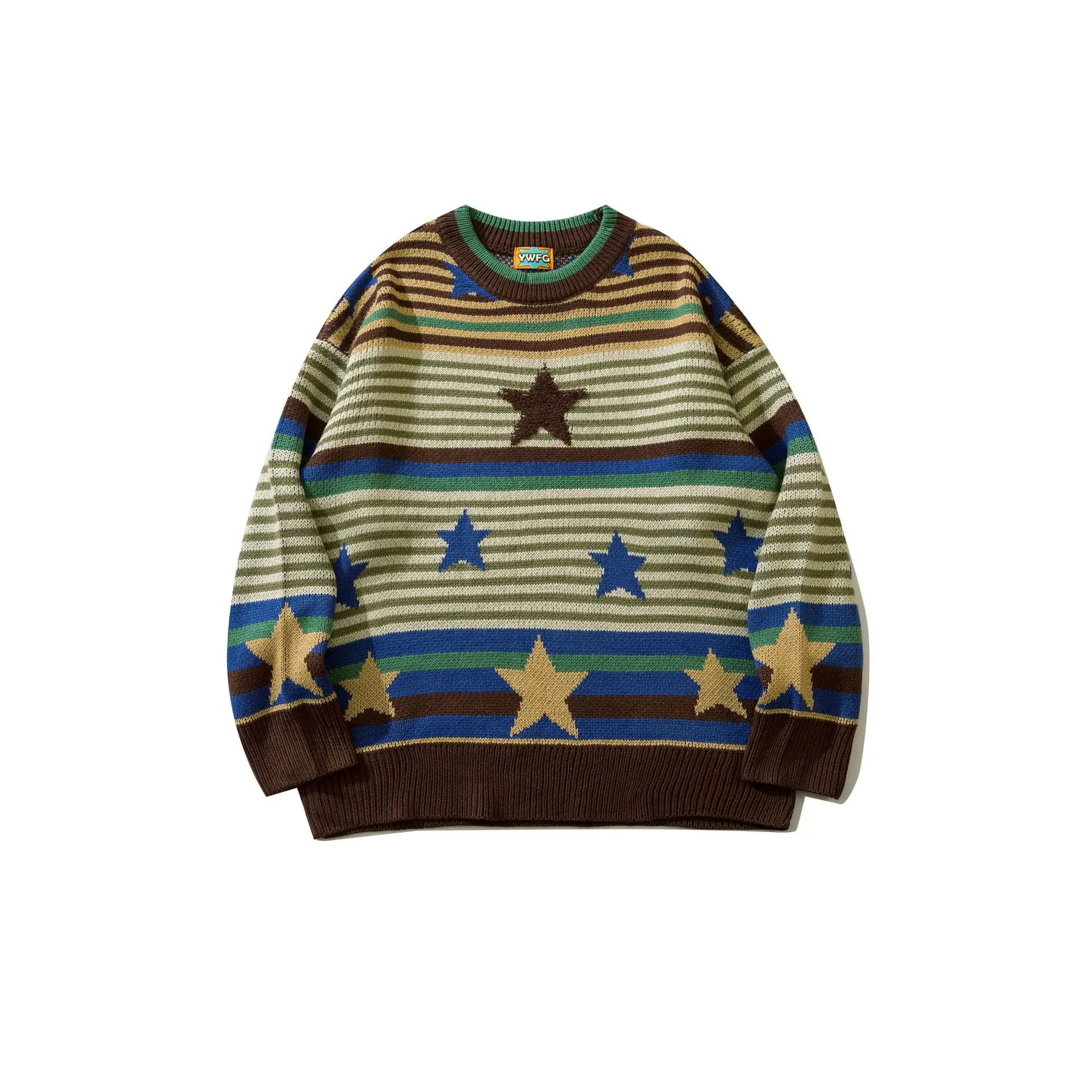 Star Flocking Oversized Knitted Sweater