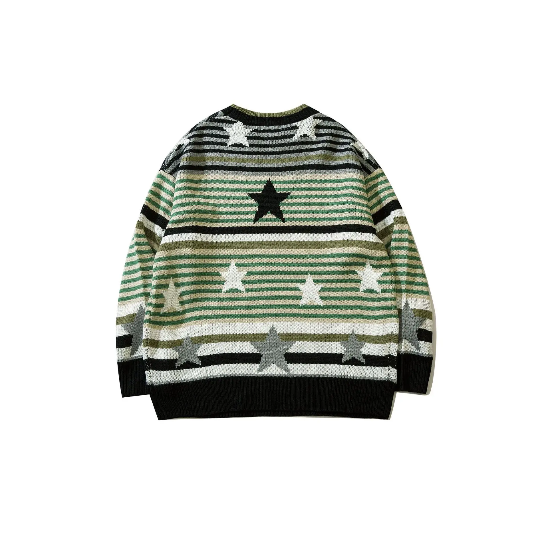 Star Flocking Oversized Knitted Sweater