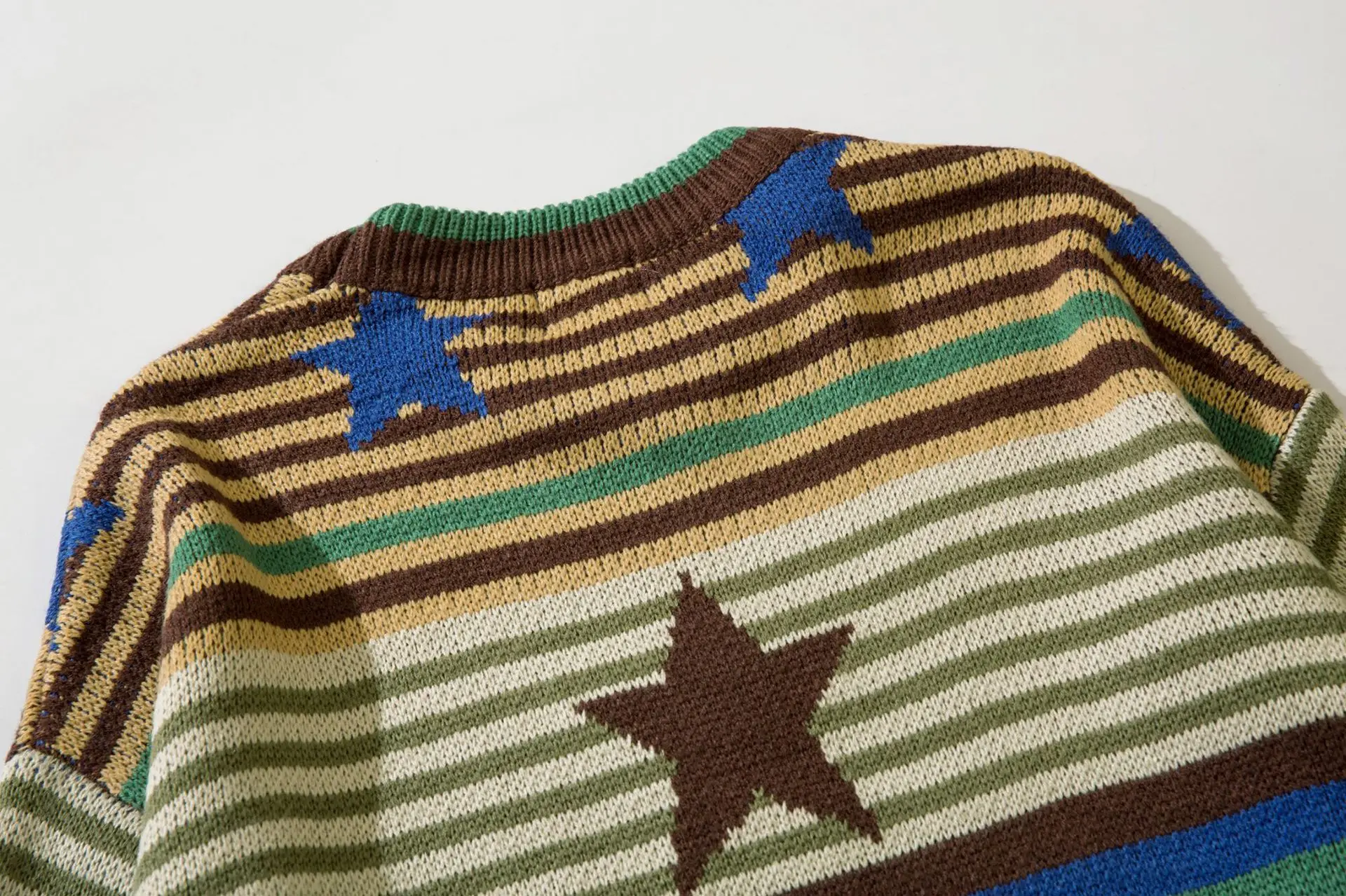 Star Flocking Oversized Knitted Sweater