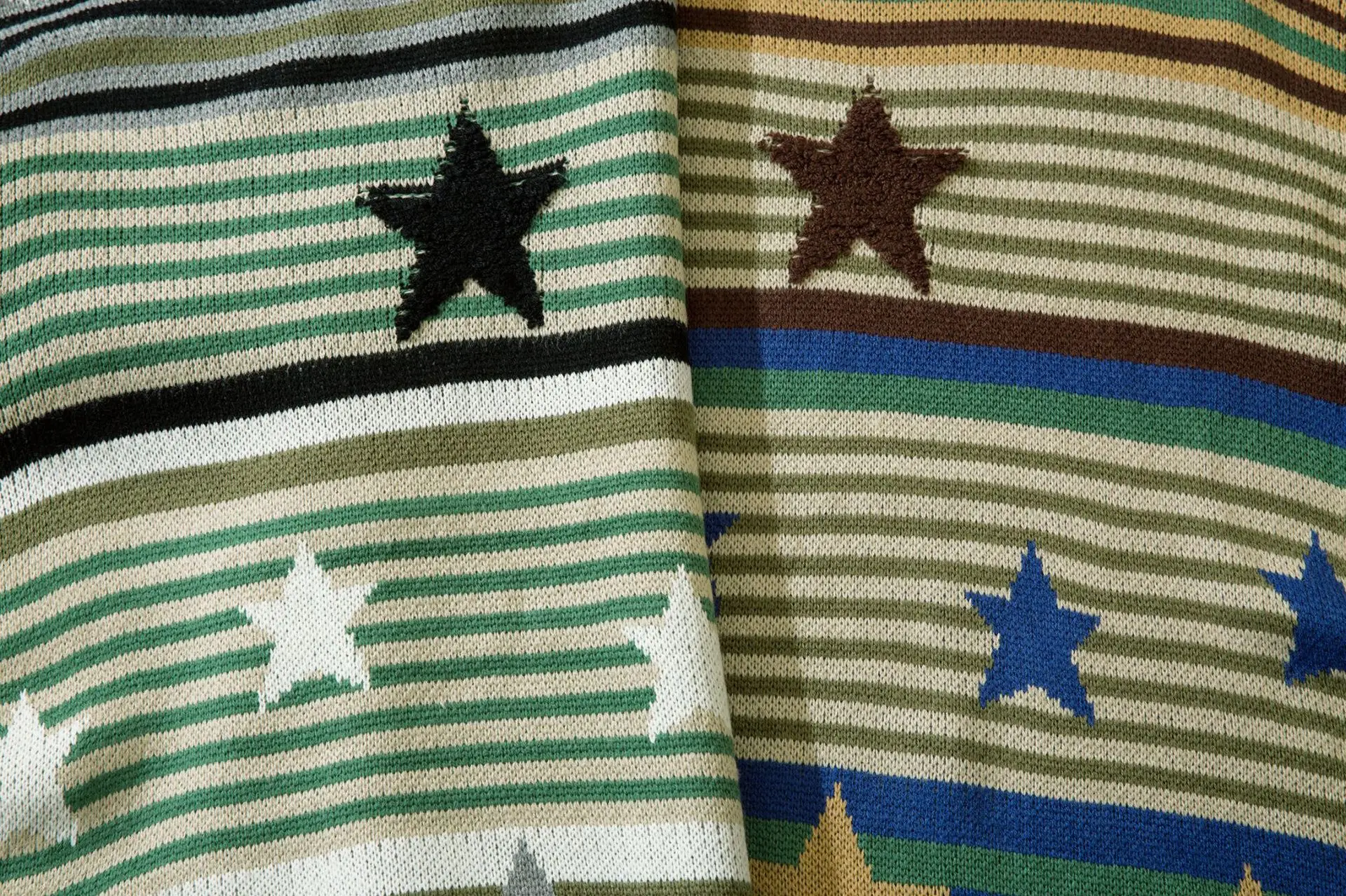 Star Flocking Oversized Knitted Sweater