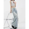 Wide Leg Streetwear Baggy Ripped Trousers