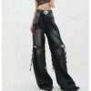 Wide Leg Streetwear Baggy Ripped Trousers