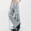 Wide Leg Streetwear Baggy Ripped Trousers