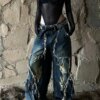 Black Gothic Cargo Jeans