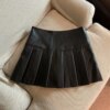 Y2K Pu Leather Mini Skirts
