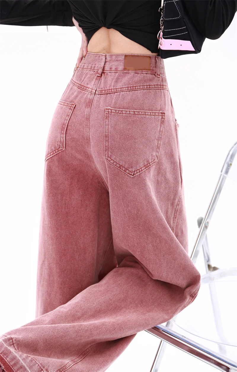 Five-point Star Loose Wide-leg Jeans