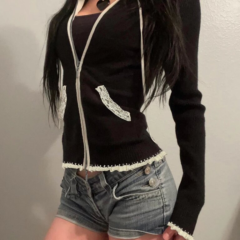 White Vintage off shoulder Knit Sweater Cherryourshop