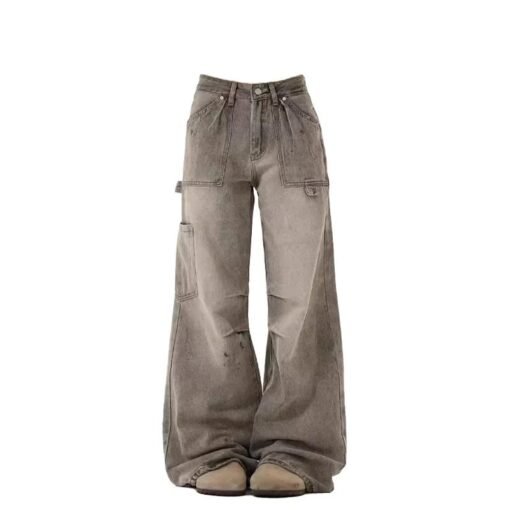 Women’s Grey Baggy Jeans