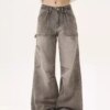 Women’s Grey Baggy Jeans