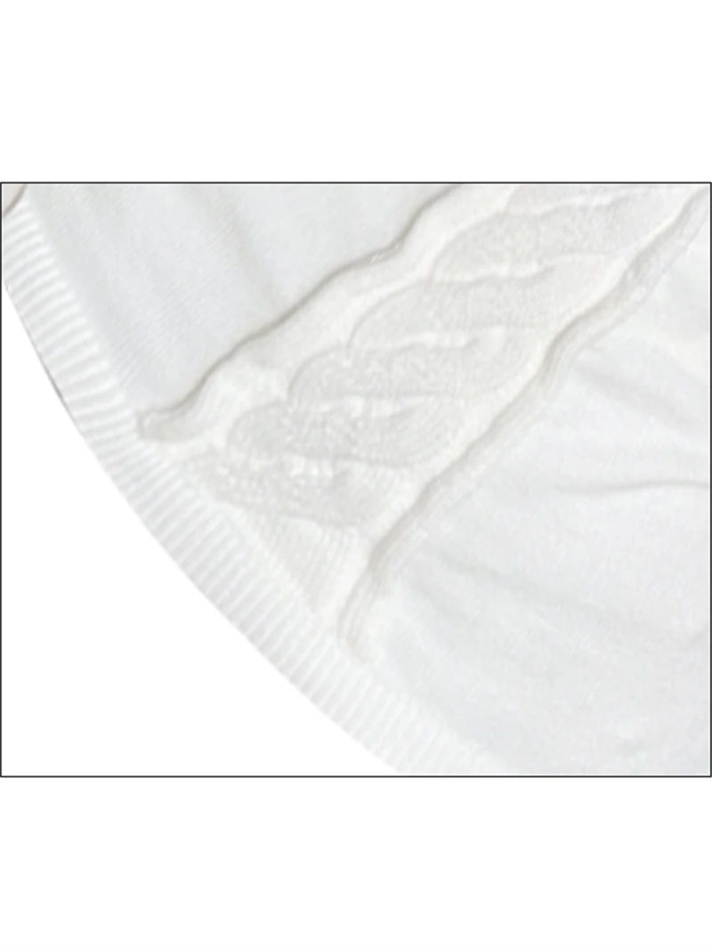 White Vintage off shoulder Knit Sweater White Vintage off shoulder Knit Sweater