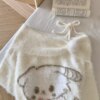 Cartoon Dog Off Shoulder Long Sleeve Sweater Cartoon Dog Off Shoulder Long Sleeve Sweater