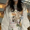 Milk Cat Printed Sweatshirt