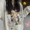 Milk Cat Printed Sweatshirt