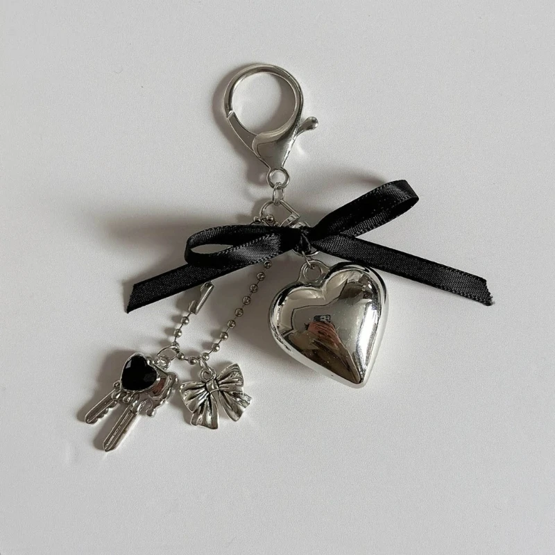 Big Heart Bowknot Keychain