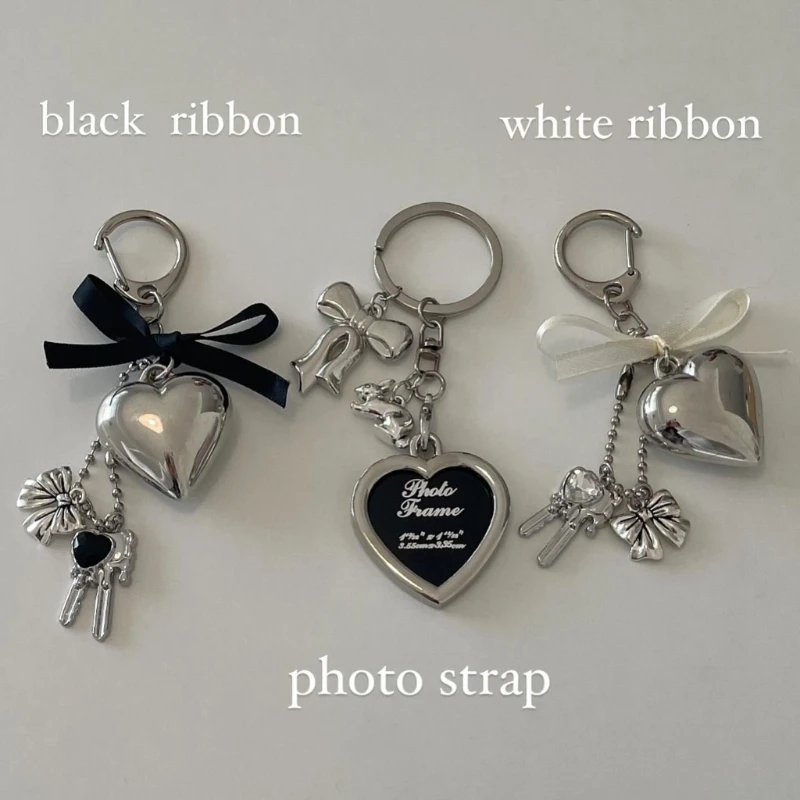 Big Heart Bowknot Keychain