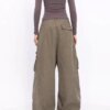 Brown Y2k Cargo Baggy Jeans