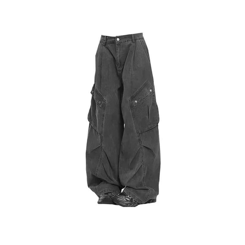 Brown Y2k Cargo Baggy Jeans