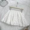 Coquette White Ruffle Mini Skirt
