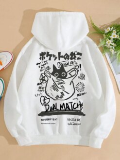 Cute Cat Cartoon Printed hoodies