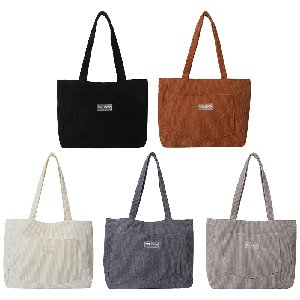 Large Capacity corduroy Tote Bag