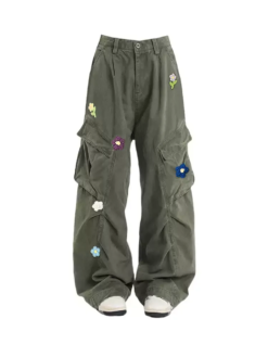 Lawyer Flower Embroidered Jeans