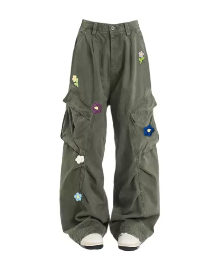 Lawyer Flower Embroidered Jeans