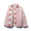 love lambswool cotton-padded double-sided jacket