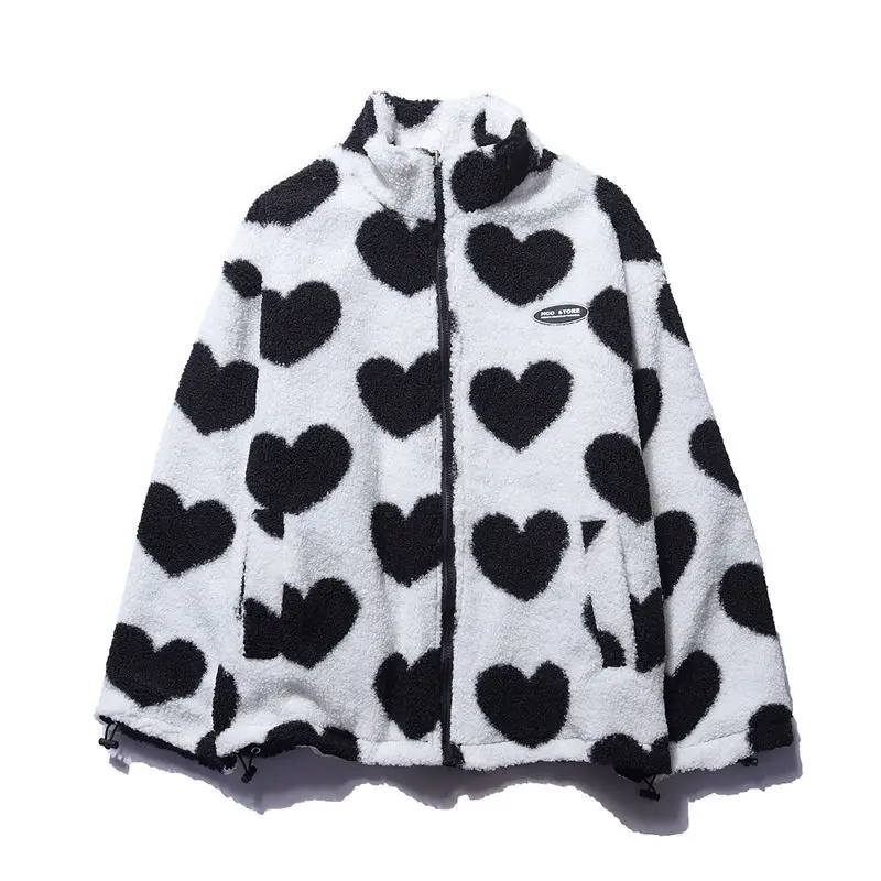 love lambswool cotton-padded double-sided jacket