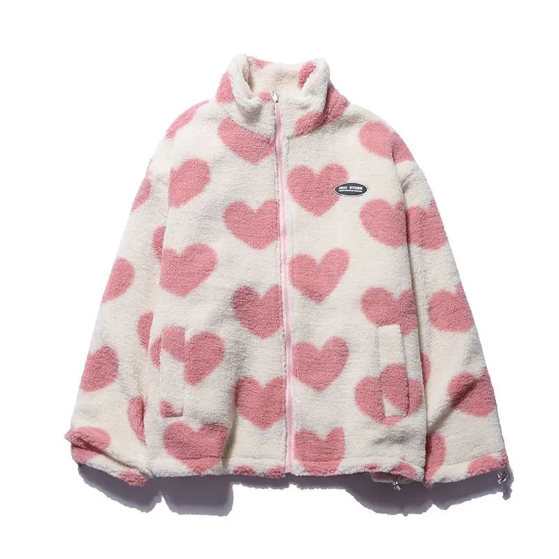love lambswool cotton-padded double-sided jacket