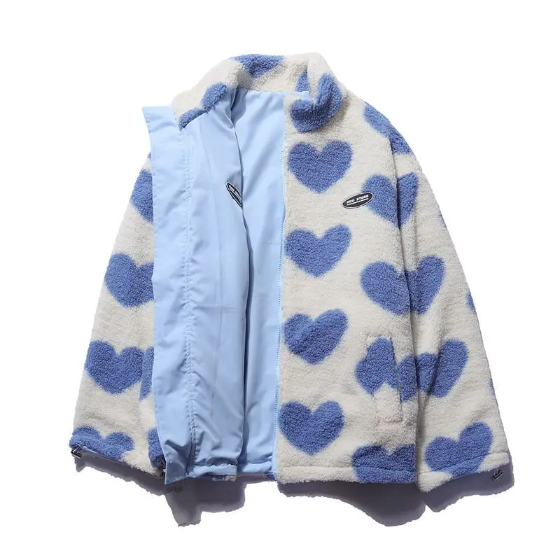 love lambswool cotton-padded double-sided jacket