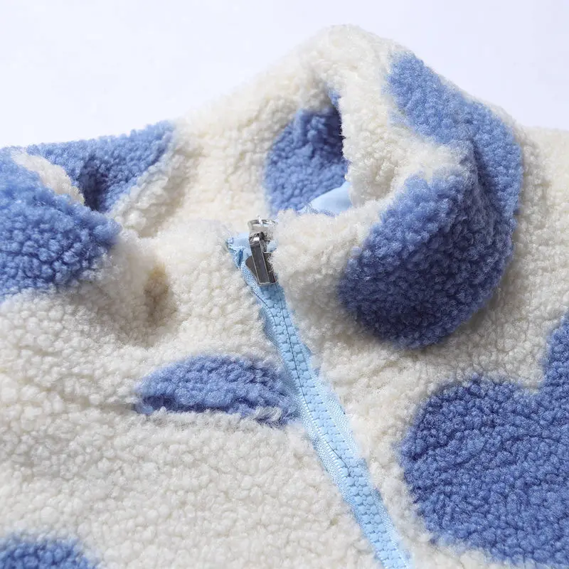 love lambswool cotton-padded double-sided jacket