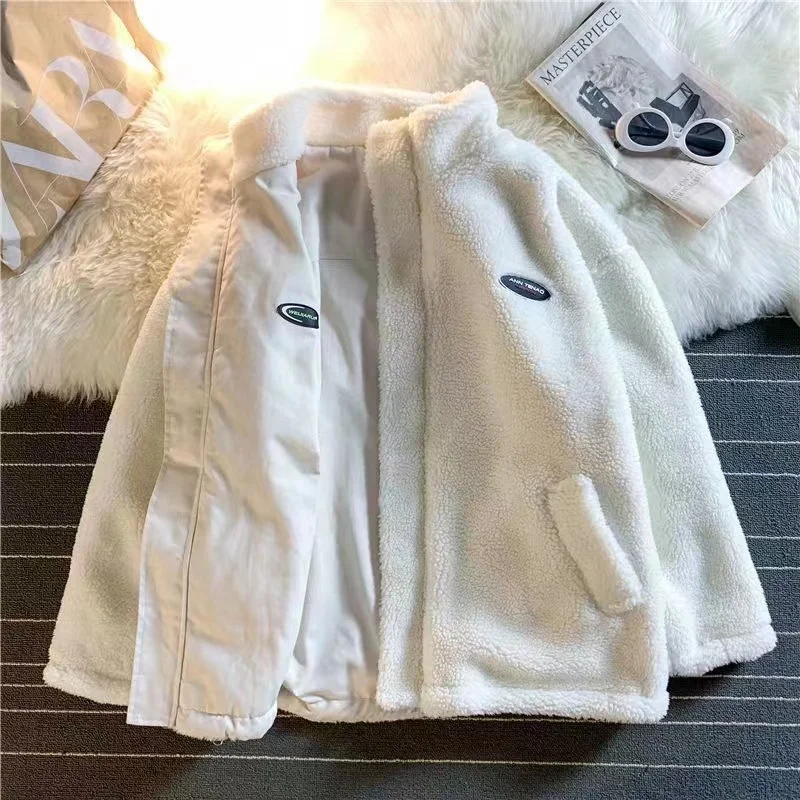love lambswool cotton-padded double-sided jacket